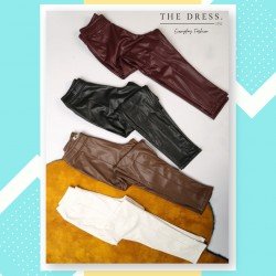 The Dress | quilted leather leggings