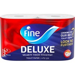 Pickmart | Fine _ Deluxe Sterilized Toilet Paper  3 Ply ( 2 Rolls )
